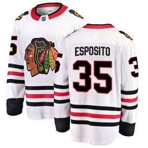 Tony Esposito Men's Fanatics Branded Chicago Blackhawks Breakaway White Away Jersey