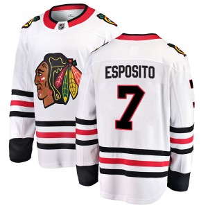 Phil Esposito Men's Fanatics Branded Chicago Blackhawks Breakaway White Away Jersey