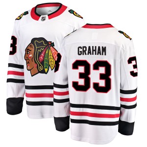 Dirk Graham Men's Fanatics Branded Chicago Blackhawks Breakaway White Away Jersey