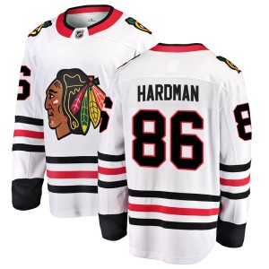 Mike Hardman Men's Fanatics Branded Chicago Blackhawks Breakaway White Away Jersey