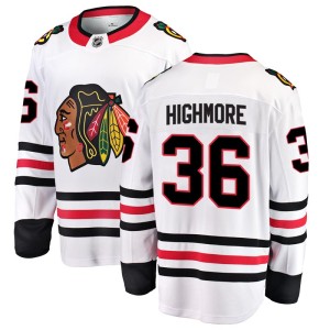 Matthew Highmore Men's Fanatics Branded Chicago Blackhawks Breakaway White Away Jersey