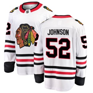 Reese Johnson Men's Fanatics Branded Chicago Blackhawks Breakaway White Away Jersey