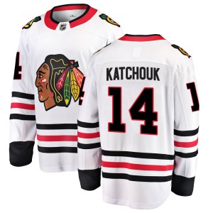 Boris Katchouk Men's Fanatics Branded Chicago Blackhawks Breakaway White Away Jersey