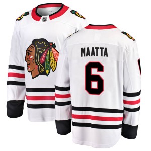 Olli Maatta Men's Fanatics Branded Chicago Blackhawks Breakaway White Away Jersey