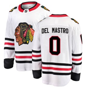 Ethan Del Mastro Men's Fanatics Branded Chicago Blackhawks Breakaway White Away Jersey