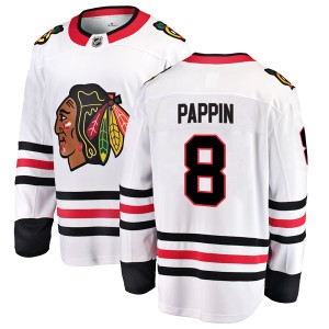Jim Pappin Men's Fanatics Branded Chicago Blackhawks Breakaway White Away Jersey