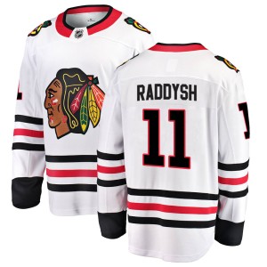 Taylor Raddysh Men's Fanatics Branded Chicago Blackhawks Breakaway White Away Jersey