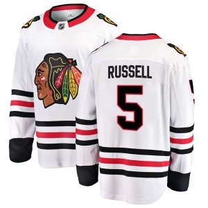 Phil Russell Men's Fanatics Branded Chicago Blackhawks Breakaway White Away Jersey