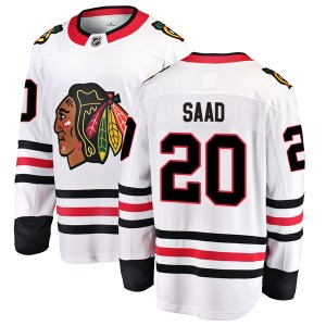 Brandon Saad Men's Fanatics Branded Chicago Blackhawks Breakaway White Away Jersey