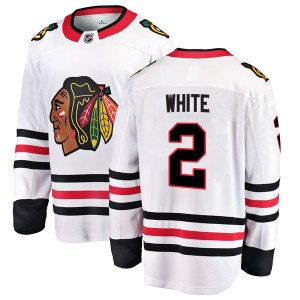 Bill White Men's Fanatics Branded Chicago Blackhawks Breakaway White Away Jersey