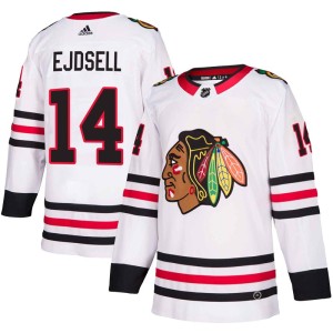 Victor Ejdsell Youth Adidas Chicago Blackhawks Authentic White Away Jersey
