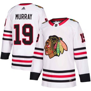 Troy Murray Youth Adidas Chicago Blackhawks Authentic White Away Jersey