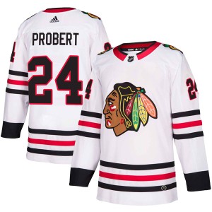 Bob Probert Youth Adidas Chicago Blackhawks Authentic White Away Jersey