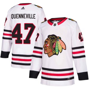 John Quenneville Youth Adidas Chicago Blackhawks Authentic White ized Away Jersey
