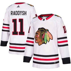 Taylor Raddysh Youth Adidas Chicago Blackhawks Authentic White Away Jersey