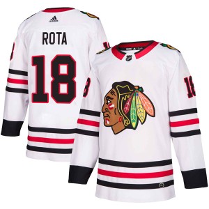 Darcy Rota Youth Adidas Chicago Blackhawks Authentic White Away Jersey
