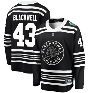 Colin Blackwell Men's Fanatics Branded Chicago Blackhawks Breakaway Black 2019 Winter Classic Jersey