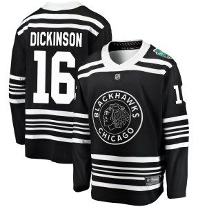 Jason Dickinson Men's Fanatics Branded Chicago Blackhawks Breakaway Black 2019 Winter Classic Jersey