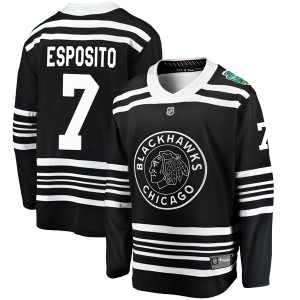 Phil Esposito Men's Fanatics Branded Chicago Blackhawks Breakaway Black 2019 Winter Classic Jersey