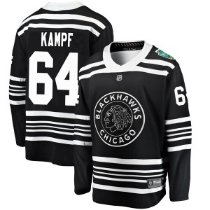 David Kampf Men's Fanatics Branded Chicago Blackhawks Breakaway Black 2019 Winter Classic Jersey