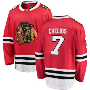 Chris Chelios Youth Fanatics Branded Chicago Blackhawks Breakaway Red Home Jersey