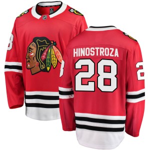 Vinnie Hinostroza Youth Fanatics Branded Chicago Blackhawks Breakaway Red Home Jersey