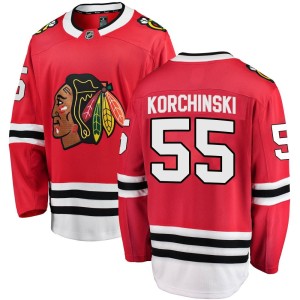 Kevin Korchinski Youth Fanatics Branded Chicago Blackhawks Breakaway Red Home Jersey