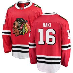 Chico Maki Youth Fanatics Branded Chicago Blackhawks Breakaway Red Home Jersey