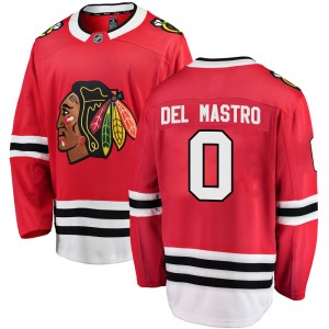 Ethan Del Mastro Youth Fanatics Branded Chicago Blackhawks Breakaway Red Home Jersey