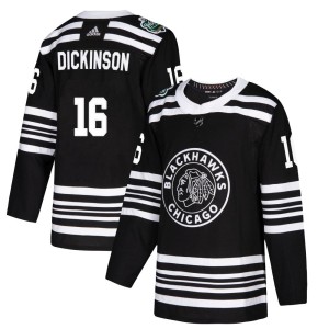 Jason Dickinson Men's Adidas Chicago Blackhawks Authentic Black 2019 Winter Classic Jersey