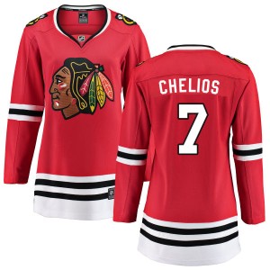 Chris Chelios Women's Fanatics Branded Chicago Blackhawks Breakaway Red Home Jersey