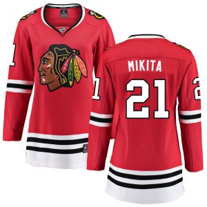Stan Mikita Women's Fanatics Branded Chicago Blackhawks Breakaway Red Home Jersey
