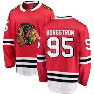 Henrik Borgstrom Men's Fanatics Branded Chicago Blackhawks Breakaway Red Home Jersey