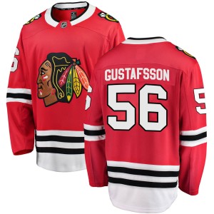 Erik Gustafsson Men's Fanatics Branded Chicago Blackhawks Breakaway Red Home Jersey
