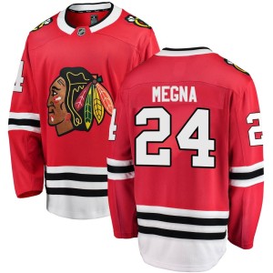 Jaycob Megna Men's Fanatics Branded Chicago Blackhawks Breakaway Red Home Jersey