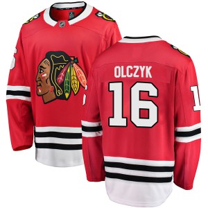 Ed Olczyk Men's Fanatics Branded Chicago Blackhawks Breakaway Red Home Jersey