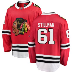 Riley Stillman Men's Fanatics Branded Chicago Blackhawks Breakaway Red Home Jersey