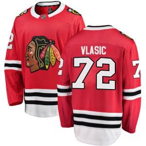 Alex Vlasic Men's Fanatics Branded Chicago Blackhawks Breakaway Red Home Jersey