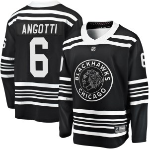 Lou Angotti Men's Fanatics Branded Chicago Blackhawks Premier Black Breakaway Alternate 2019/20 Jersey