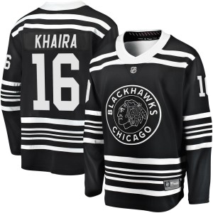Jujhar Khaira Men's Fanatics Branded Chicago Blackhawks Premier Black Breakaway Alternate 2019/20 Jersey