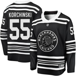Kevin Korchinski Men's Fanatics Branded Chicago Blackhawks Premier Black Breakaway Alternate 2019/20 Jersey