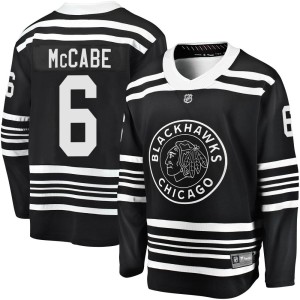 Jake McCabe Men's Fanatics Branded Chicago Blackhawks Premier Black Breakaway Alternate 2019/20 Jersey