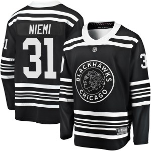 Antti Niemi Men's Fanatics Branded Chicago Blackhawks Premier Black Breakaway Alternate 2019/20 Jersey