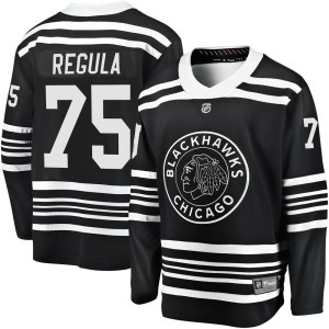 Alec Regula Men's Fanatics Branded Chicago Blackhawks Premier Black Breakaway Alternate 2019/20 Jersey