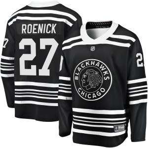 Jeremy Roenick Men's Fanatics Branded Chicago Blackhawks Premier Black Breakaway Alternate 2019/20 Jersey