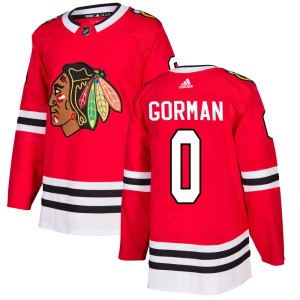 Liam Gorman Men's Adidas Chicago Blackhawks Authentic Red Home Jersey