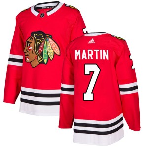 Pit Martin Men's Adidas Chicago Blackhawks Authentic Red Home Jersey