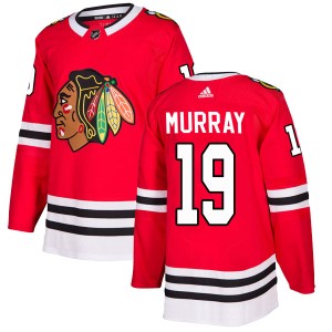 Troy Murray Men's Adidas Chicago Blackhawks Authentic Red Home Jersey