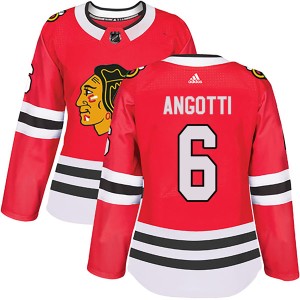 Lou Angotti Women's Adidas Chicago Blackhawks Authentic Red Home Jersey