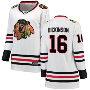 Jason Dickinson Women's Fanatics Branded Chicago Blackhawks Breakaway White Away Jersey